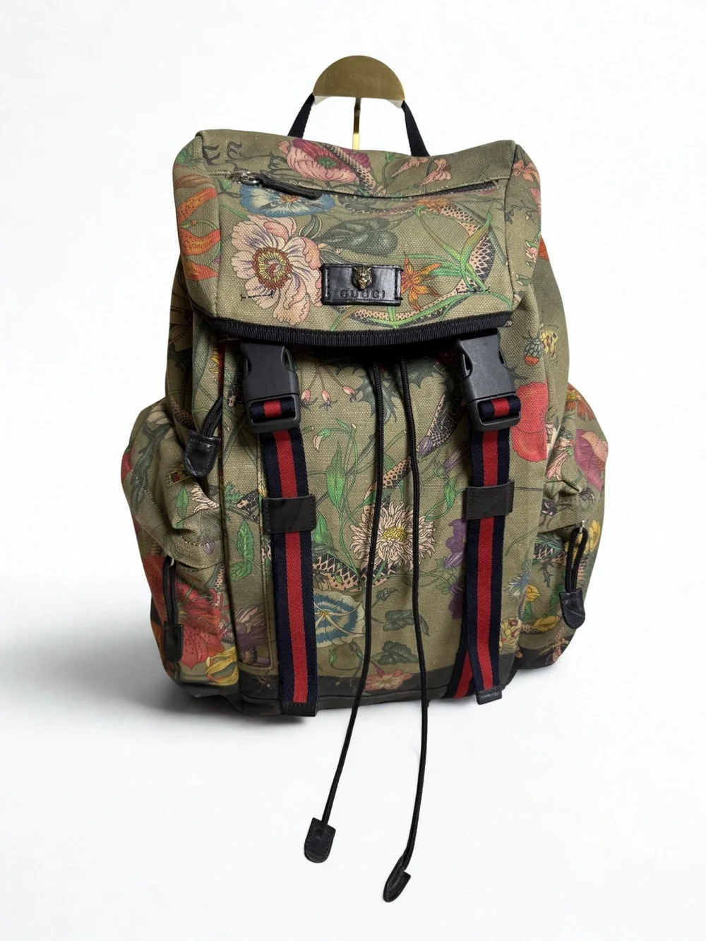 GUCCI – Flora Drawstring Backpack (Flora Techpack) – GG Canvas – Michele Era
